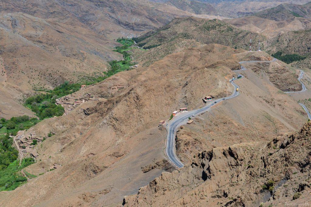 Tizi n’Tichka Pass ariel view